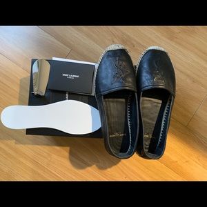 SAINT LAURENT
Black Monogramme Espadrilles